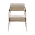 Bergamo Chenille Fabric Upholstered Dining Arm Chair