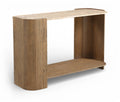 Carissa / Genuine Marble And Oak Wood Console Table