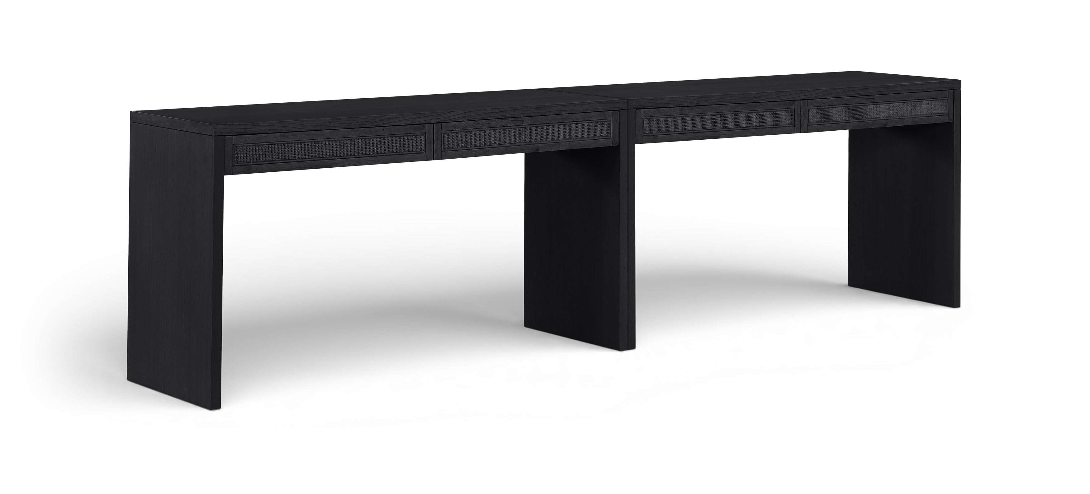 Beatrice Solid Wood And Oak Veneer 2pc. Desk