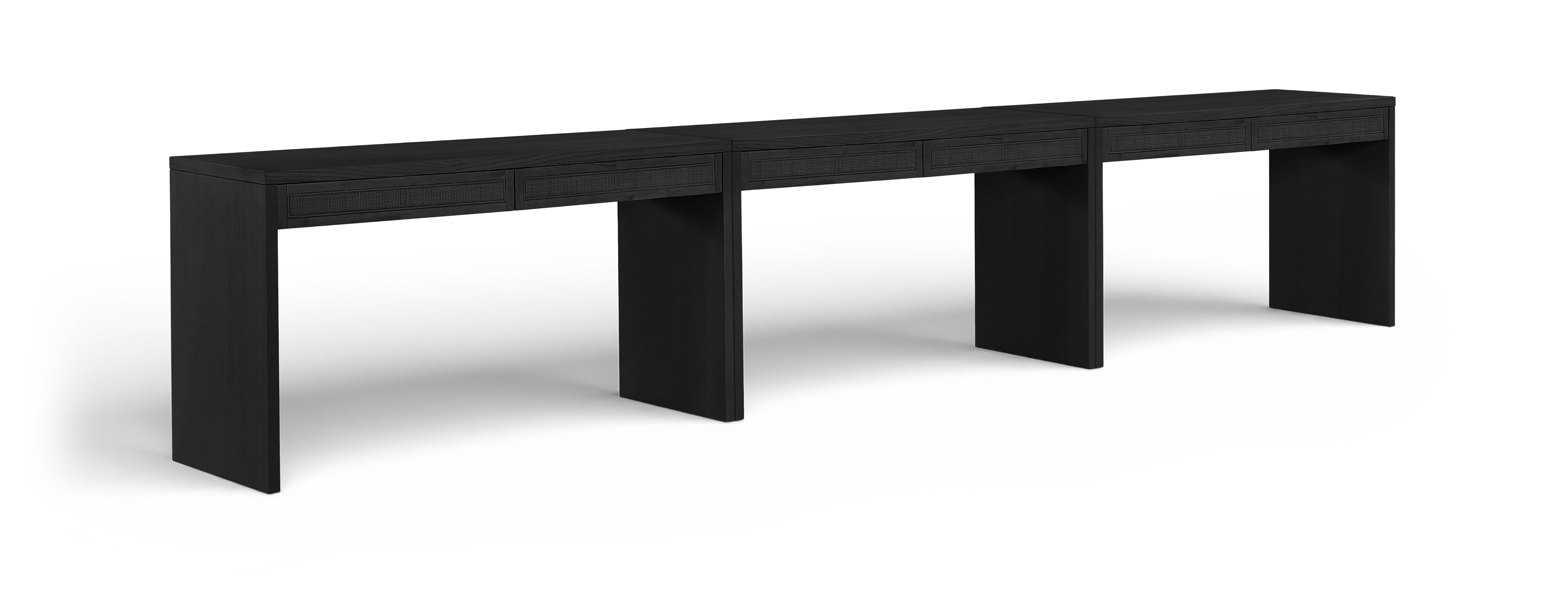 Beatrice Solid Wood And Oak Veneer 3pc. Desk