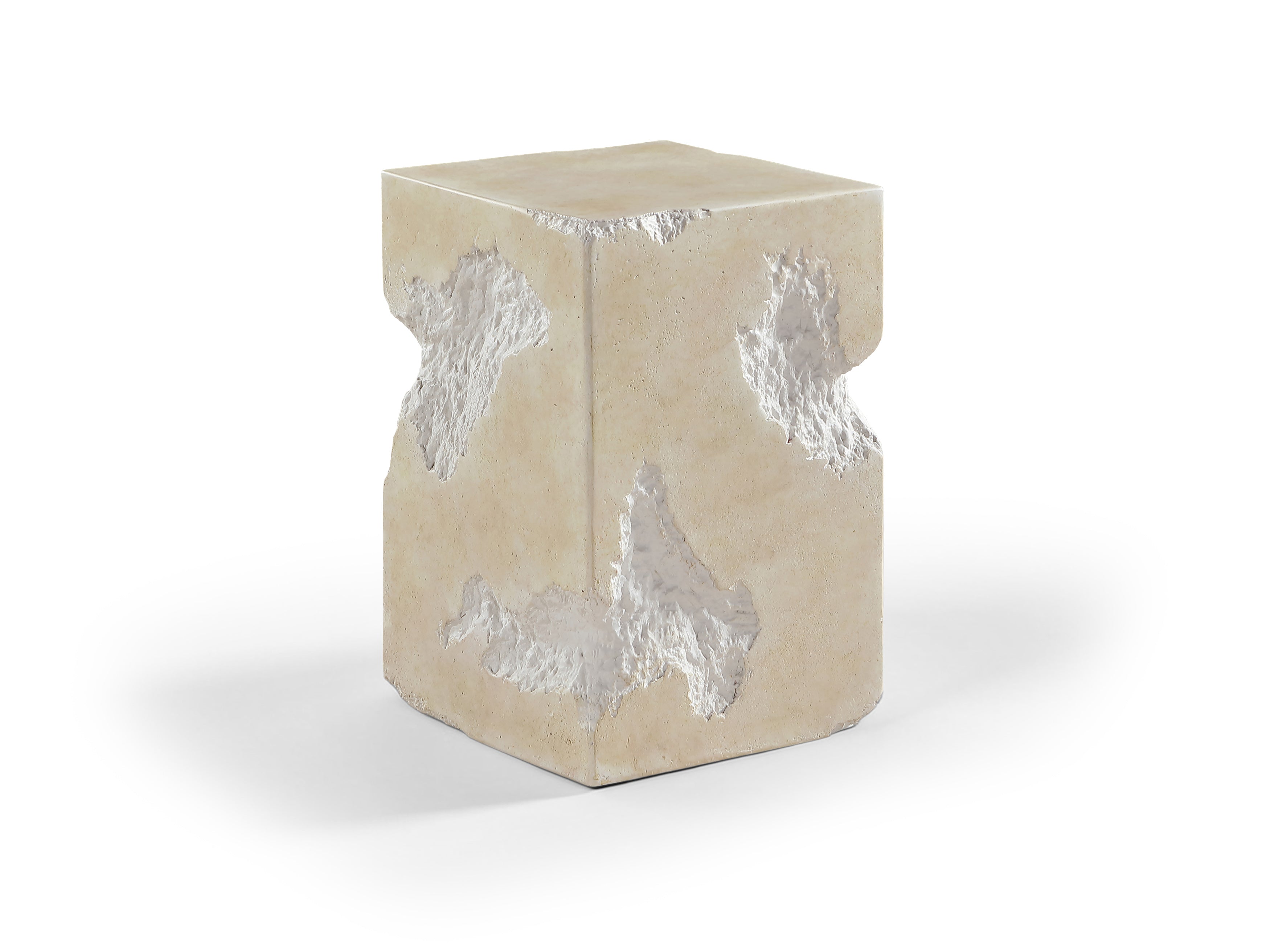 Menton Beige Concrete Indoor / Outdoor End / Side Table