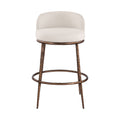 Faye Performance Fabric Upholstered Bar Stool