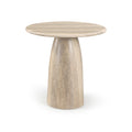 Darcy 36" Travertine Concrete Indoor/Outdoor Bar Table