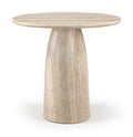 Darcy 42" Travertine Concrete Indoor/Outdoor Bar Table