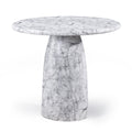 Darcy 42" White Concrete Indoor/Outdoor Bar Table