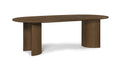 Carmina 94" Oak Veneer And Solid Wood Dining Table