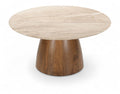 Lark Genuine Marble And Mango Wood Coffee Table