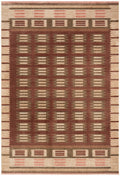 Nordic Rust Modern Polyester Area Rug