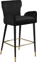 Leontine Velvet Upholstered Counter Stool