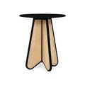 Capri / Solid Wood And Cane Bar Height Table