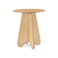 Capri Natural Solid Wood And Natural Cane Bar Height Table
