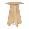 Capri Natural Solid Wood And Natural Cane Bar Height Table