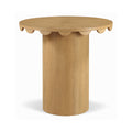 Devonne Natural Solid Wood And Natural Cane Counter Height Table