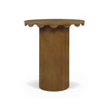 Devonne Brown Solid Wood And Natural Cane Bar Height Table