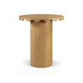 Devonne Natural Solid Wood And Natural Cane Bar Height Table