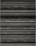 Grafix Black White Modern Polypropylene Area Rug