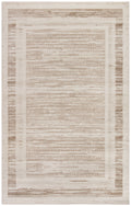 Serenity Home Mocha Ivory Modern Polypropylene Area Rug