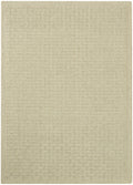 Pure Grids Light Green Contemporary Wool Area Rug