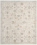 Antique Fusion Ivory Multicolor Vintage Polyester Area Rug