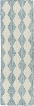 Positano Aqua Modern Polypropylene Area Rug