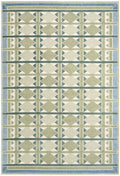 Nordic Green Blue Modern Polyester Area Rug