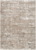Sustainable Trends Ivory Mocha Modern Polyester Area Rug