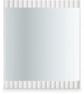 Malvern White Wood Veneer And Stainless Steel Base Mirror