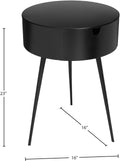 Belamy 16" Black Iron Side Table / Nightstand