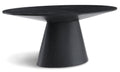 Fortuna 72" Black Oak Veneer Dining Table