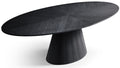 Fortuna 90" Black Oak Veneer Dining Table