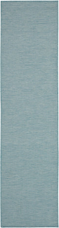 Positano Aqua Modern Polypropylene Area Rug
