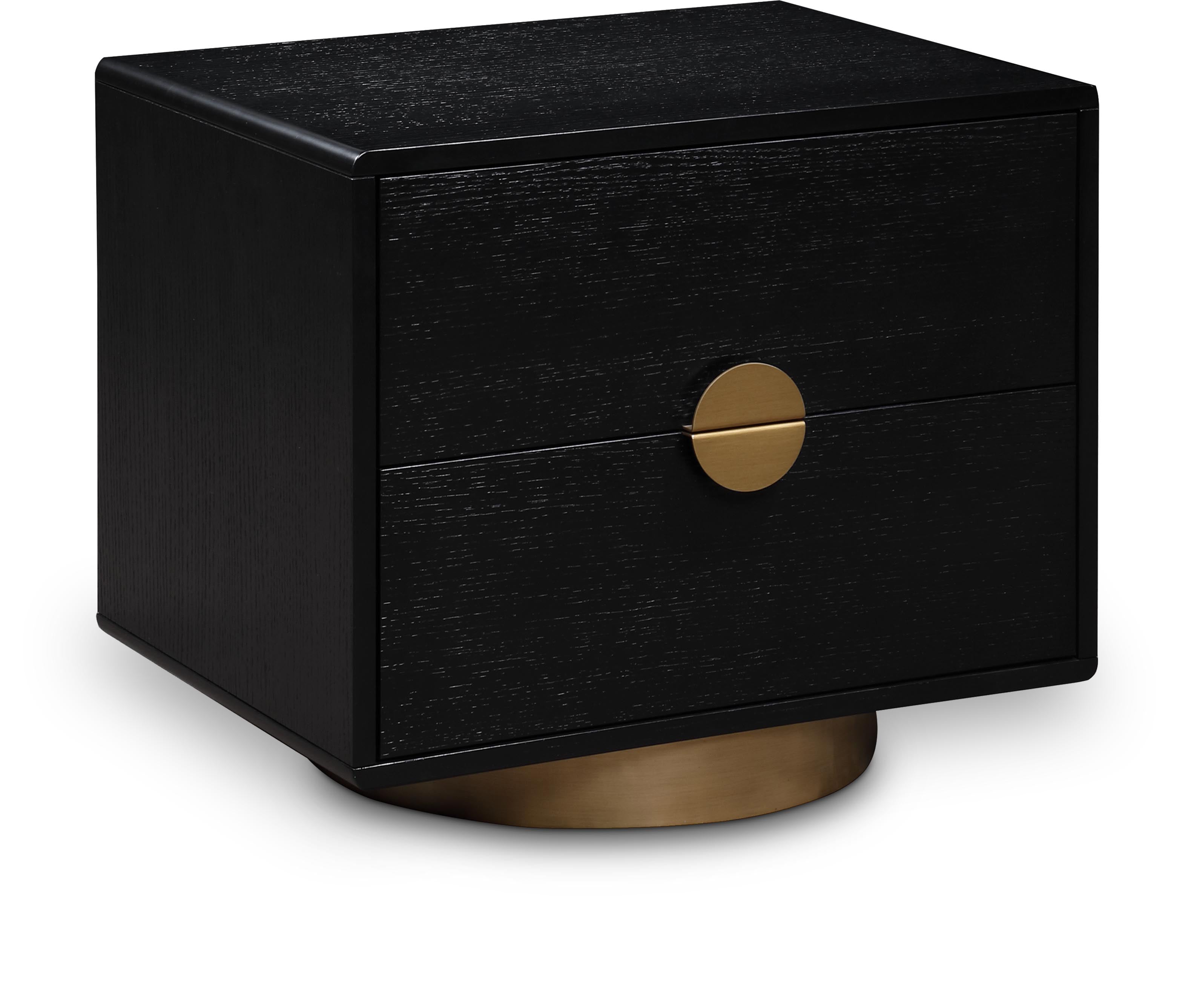 Victoire 26" Oak Veneer Nightstand / Side Table
