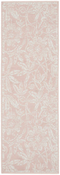 Whimsicle Pink Farmhouse Polypropylene Area Rug