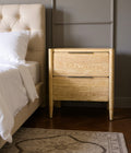 Navarre 22" White Oak Wood Nightstand
