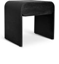 Delilah 24" Black Oak Wood Nightstand