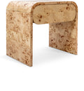 Delilah 24" Natural Burl Wood Nightstand