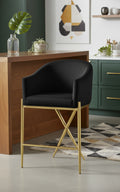 Winifred Velvet Upholstered Counter Stool