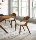 Whitley Linen Textured Fabric Upholstered Dining Chair
