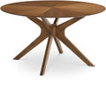 Whitley 54" Walnut Solid Wood And Walnut Veneer Dining Table