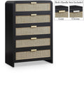 Rodez Solid Wood And Natural Cane Wood Chest