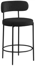 Bernice Boucle Fabric Upholstered Counter Stool