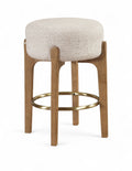 Theodosia Fabric Upholstered Counter Stool