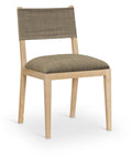 Bayonne Linen Textured Performance Fabric Upholstered Dining Side Chair