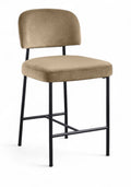 Yvette Performance Fabric Upholstered Counter Stool