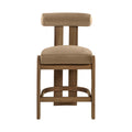 Ardith Velvet Performance Fabric Upholstered Counter Stool