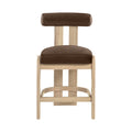 Ardith Velvet Performance Fabric Upholstered Counter Stool