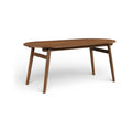 Kingston 71" Brown Solid Wood And Walnut Veneer Dining Table