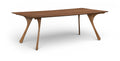 Genevieve 86.75" Brown Solid Wood And Walnut Veneer Dining Table