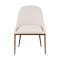 Faye Linen Textured Performance Fabric Upholstered Dining Side Chair