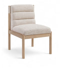 Ersilia Linen Textured Fabric Upholstered Dining Chair
